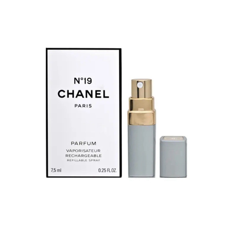 Chanel No 19 Pure Parfum Refillable 7.5ml Spray New in Box Luxury Fragrance