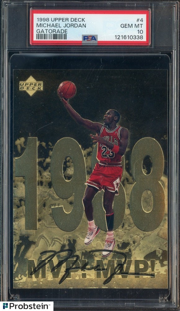 1998 Upper Deck Gatorade #4 Michael Jordan Chicago Bulls HOF PSA 10 GEM MINT