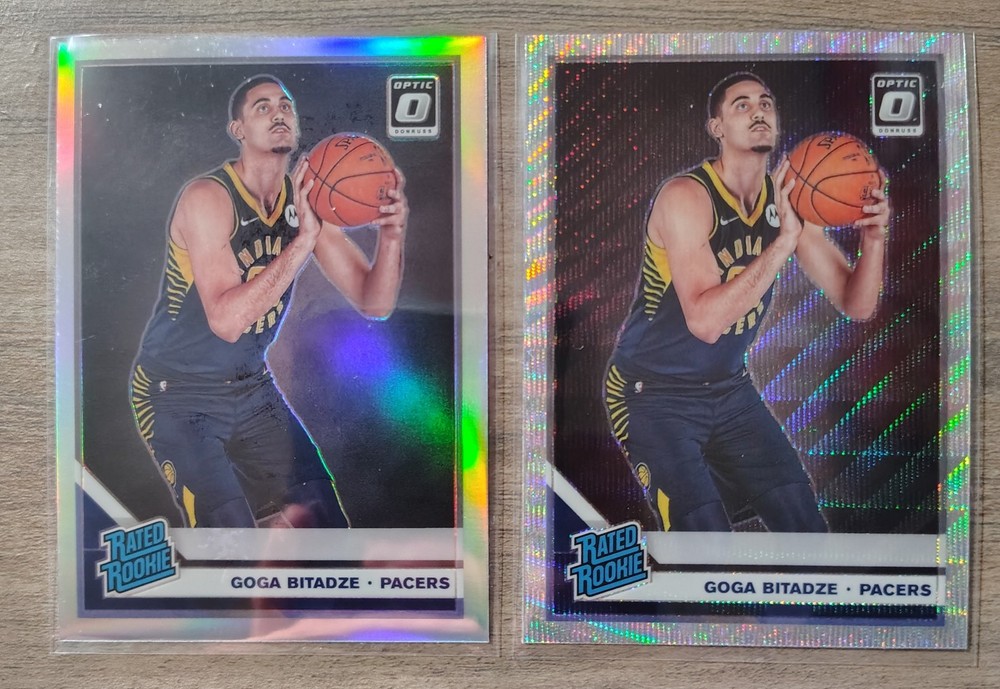 Goga Bitadze 2019-20 Panini Donruss Optic Lot (2) Cards NBA Indiana Pacers