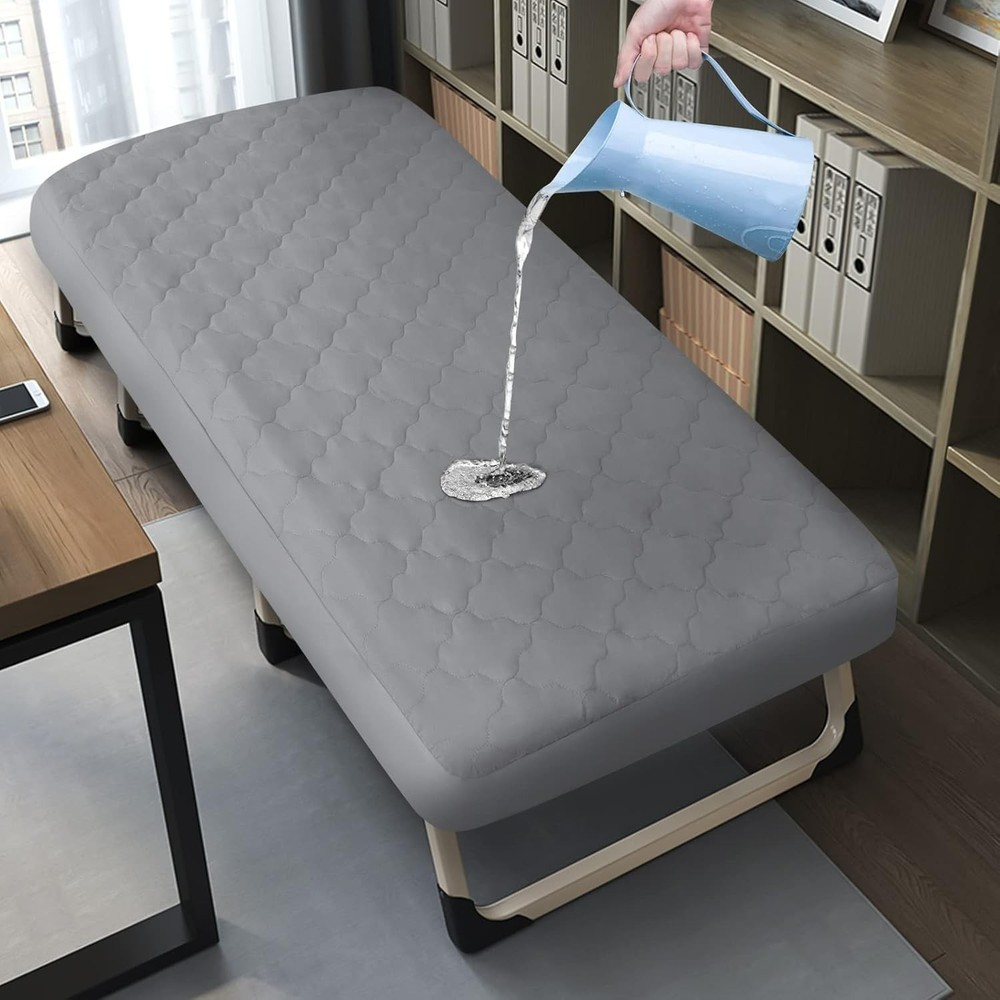 Cot Mattress Pad Protector Waterproof Cover for Narrow Twin/Rvs Bunk 30