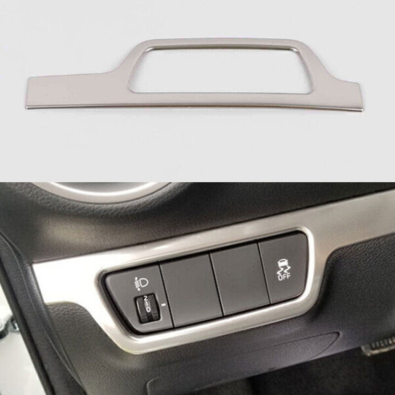 Silver Steel Driver's Side Dash Control Cover Trim New For Kia Forte K3 19-2024
