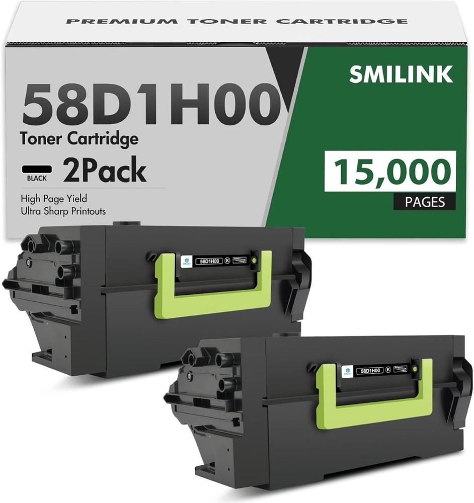58D1H00 Black Toner Cartridge 58D1000 MS821dn Compatible for Lexmark 58D1H00 MS8