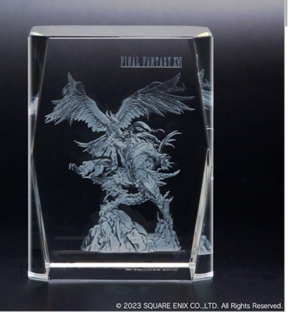 16-inch Laser-Engraved Crystal Glass for Formula Racing Gifts