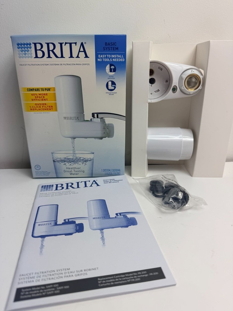 Brita 35214 Basic Tap Water Faucet Filtration System - White