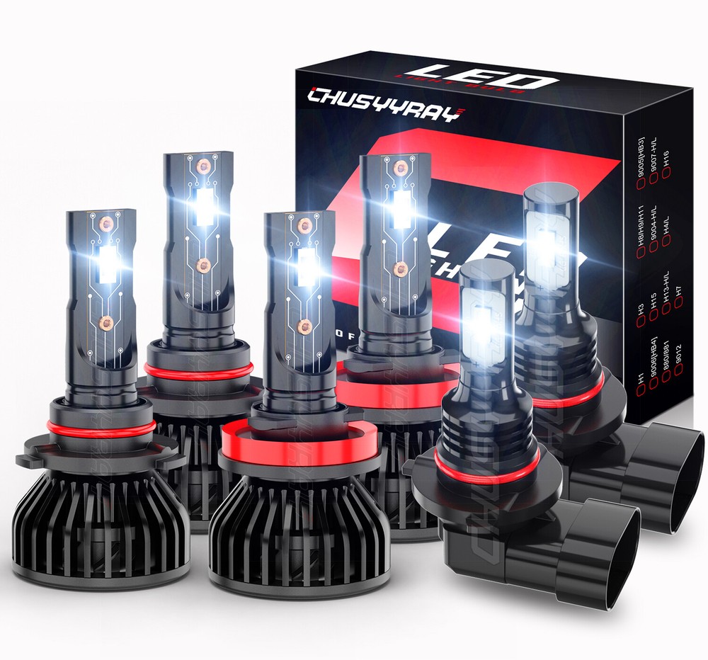 Para For Toyota Tundra 2007-2010 2011 2012 2013 Faro LED Hi/Lo + Luz antiniebla
