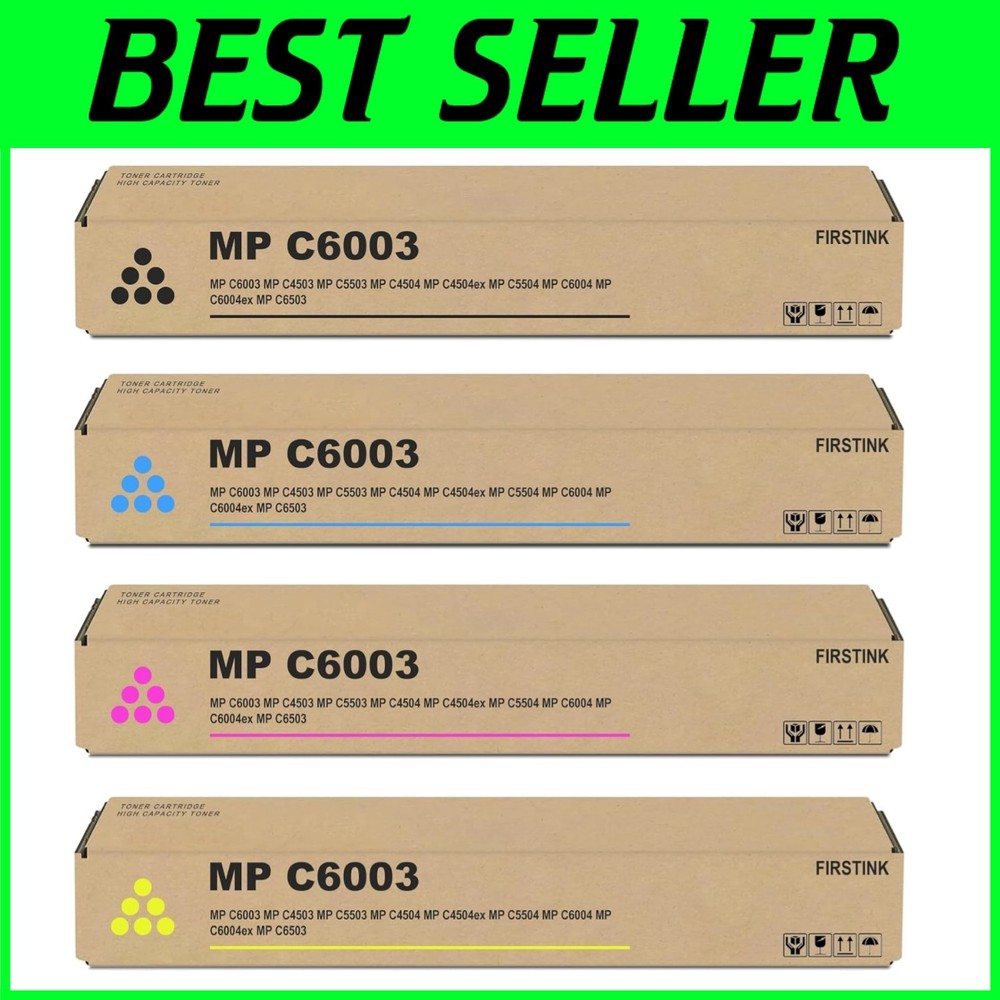 High Yield 4-Pack Toner for Ricoh Aficio Printers