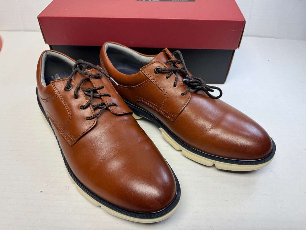 Johnston & Murphy XC4 Tanner Plain Toe Dress Casual Shoe, Tan Full Grain, 13 M