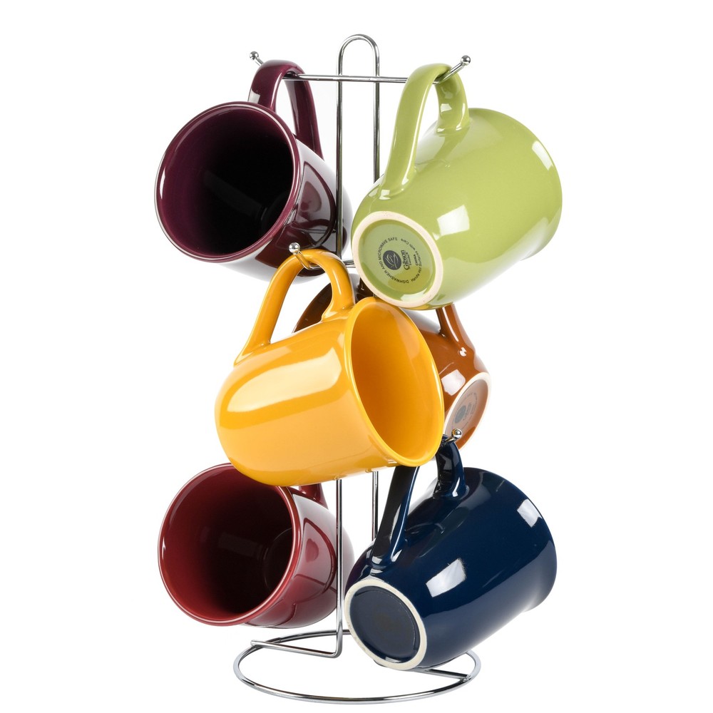 Everyday Contempo Hues 15-Oz Ceramic Mug Set of 4