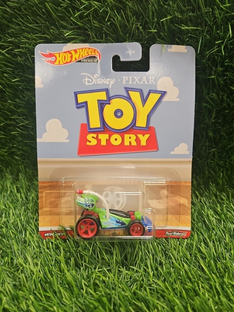 Hot Wheels Premium Disney TOY STORY RC CAR Retro Entertainment Real Riders -New!