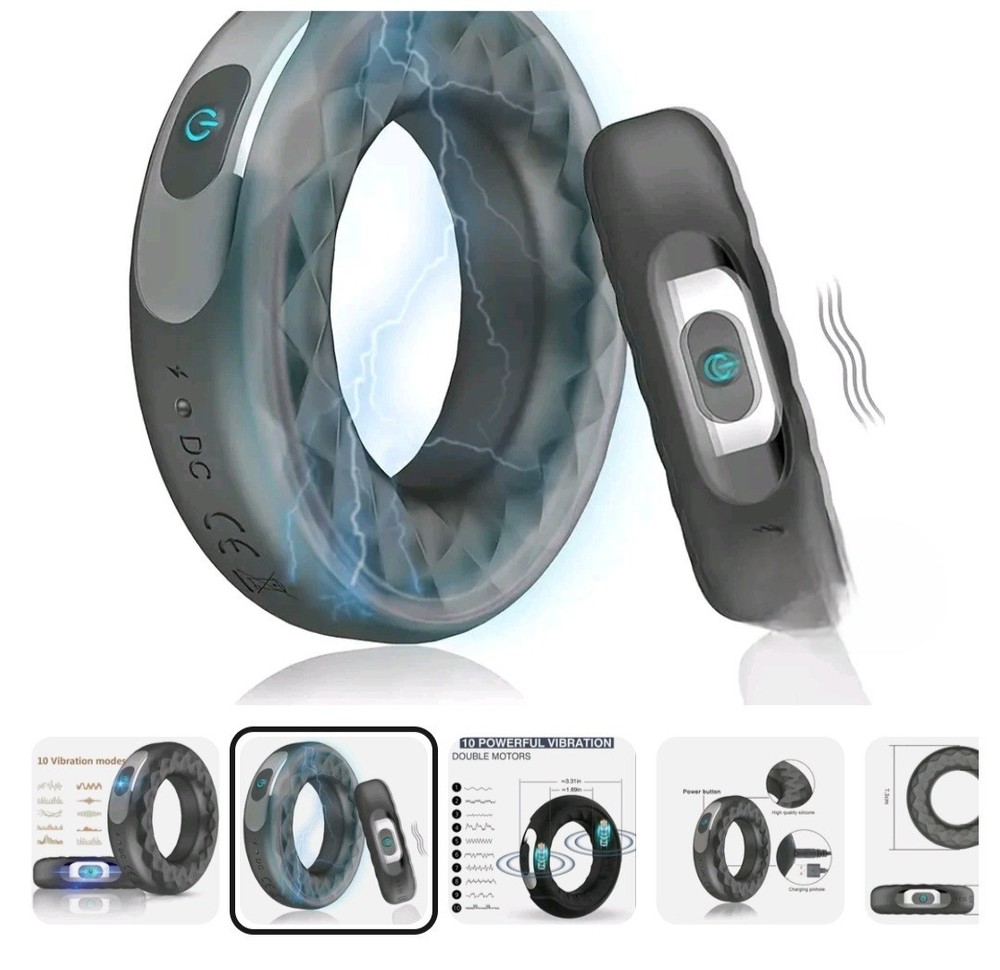 Vibrating Cock Ring- 10 modes - rechargeable