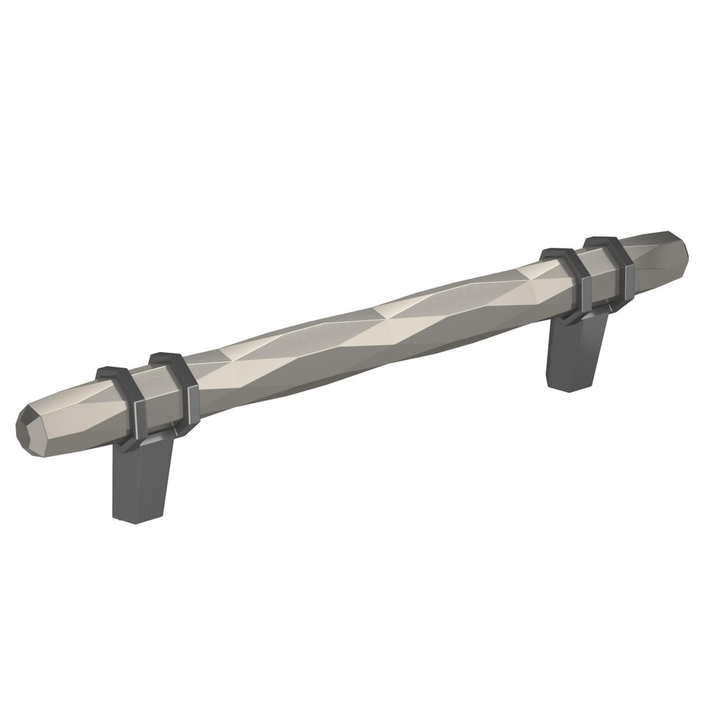 | Cabinet Pull | Satin Nickel/Black Chrome | 5-1/16 inch (128 mm) Center-to-C...