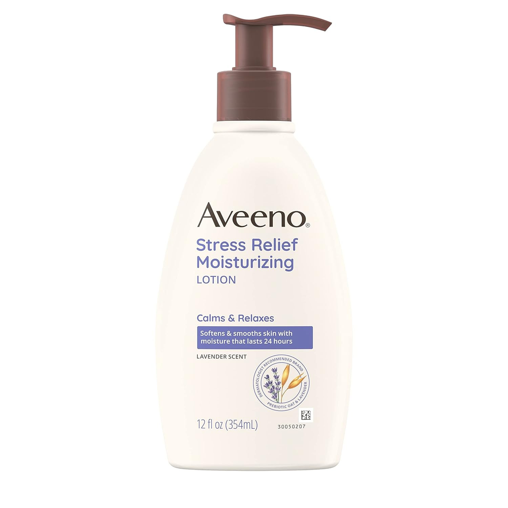 Aveeno Daily Stress Relief Body Lotion with Lavender Scent for Moisturizing , Na