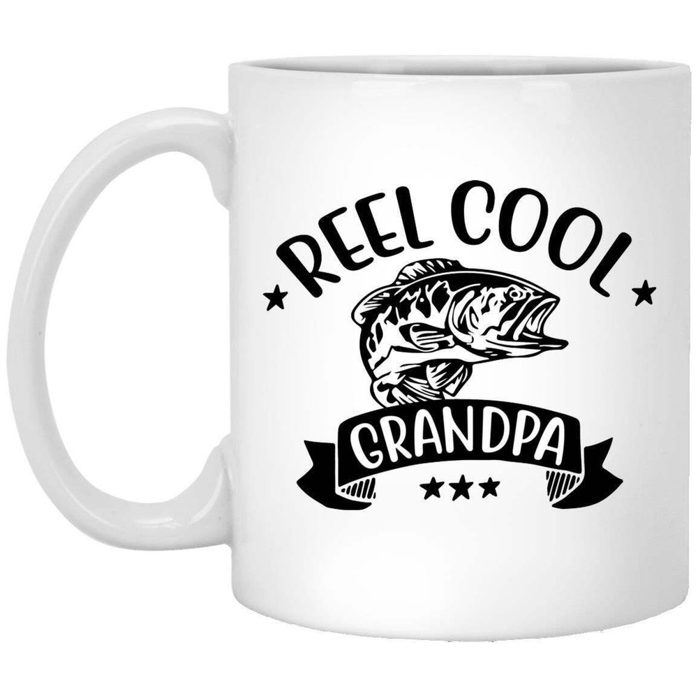 Reel Cool Grandpa Best Grandpa Gift Coffee Mug Grandpa Mug Funny Gift