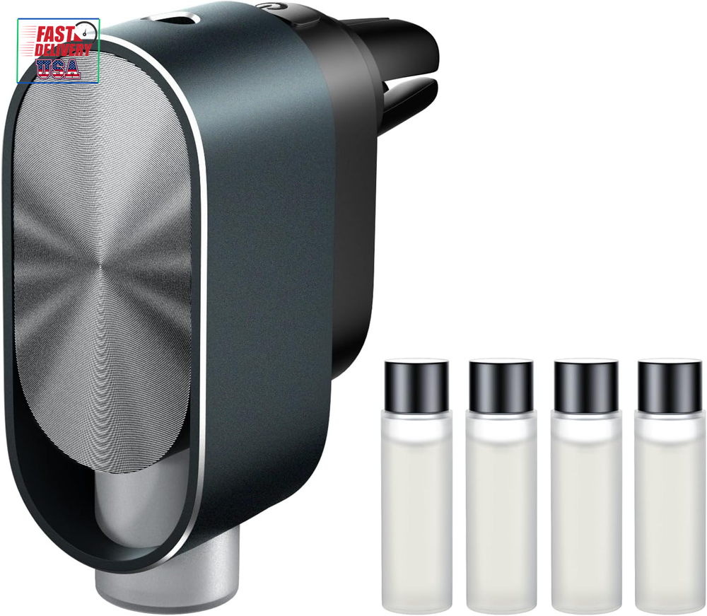 Smart Car Air Freshener Diffuser - Rechargeable Car Diffuser with 3 Adjustable M