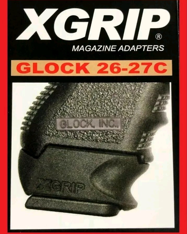 Glock X-Grip Mag Adapter for G26 G27 Compatible with G19 G23 Mags  