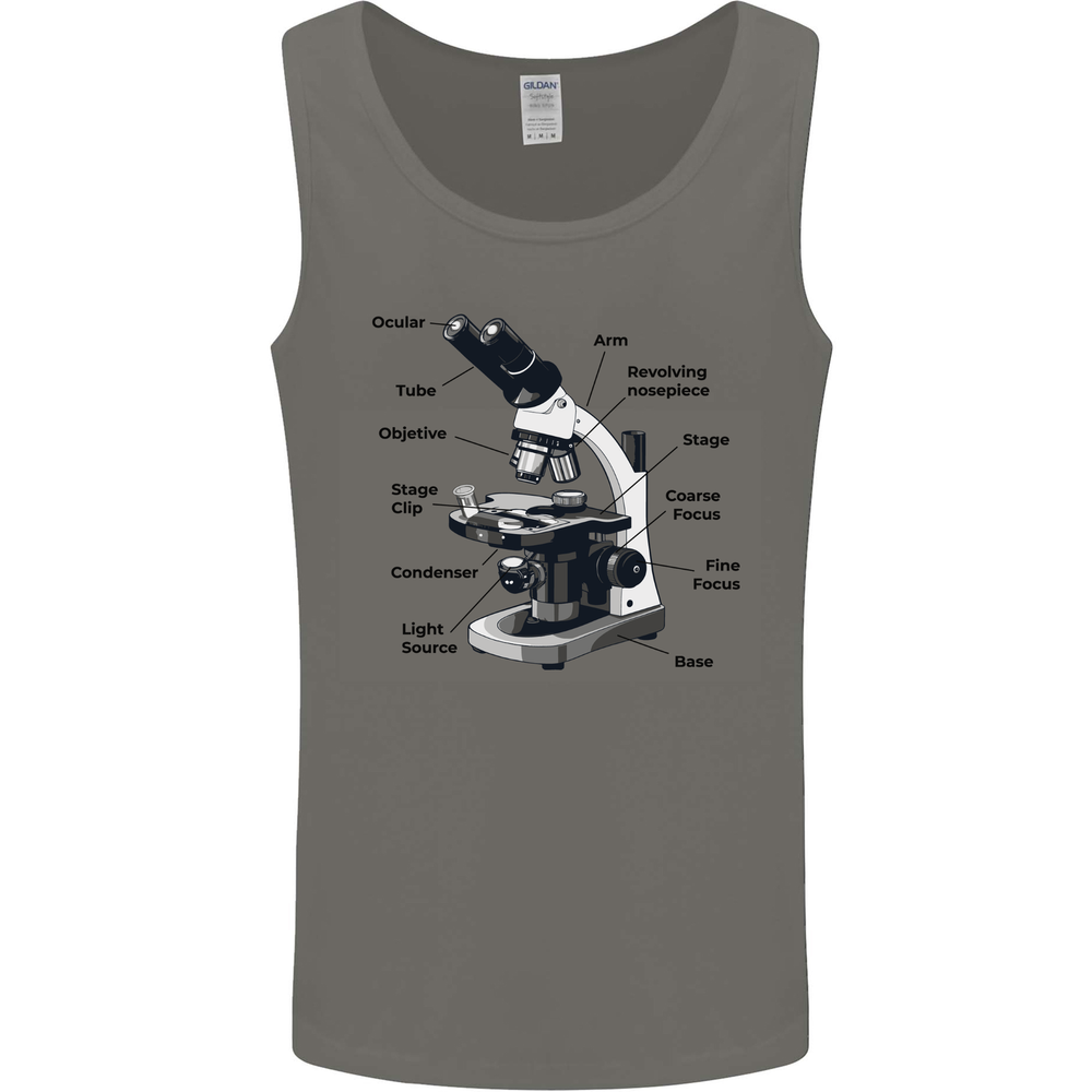 Microscope Diagram Mens Vest Tank Top