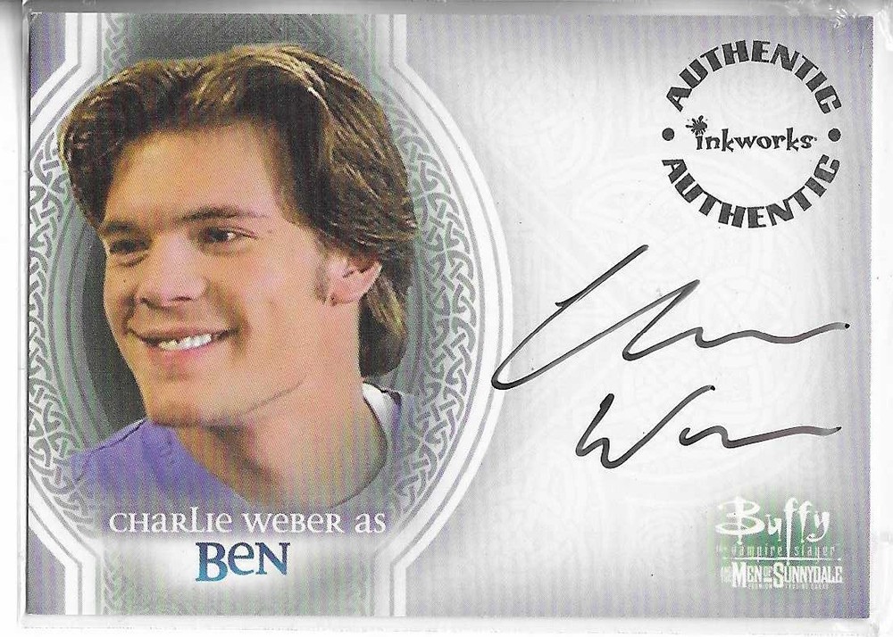 2005 Buffy the Vampire Slayer and Men of Sunnydale Charlie Weber #A-9 Autograph