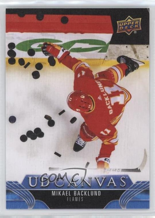 2023-24 Upper Deck Series 2 UD Canvas Mikael Backlund Hockey Card C134