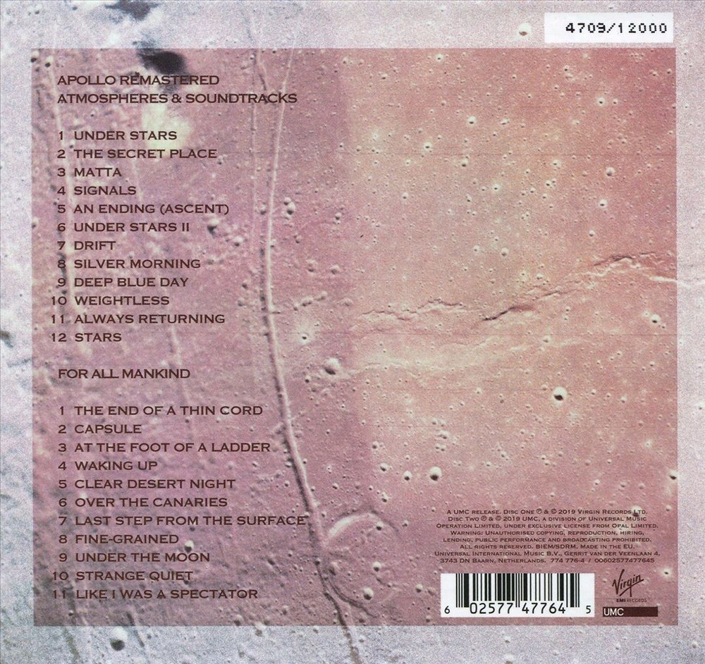 BRIAN ENO APOLLO: ATMOSPHERES & SOUNDTRACKS [EXTENDED EDITION] NEW CD