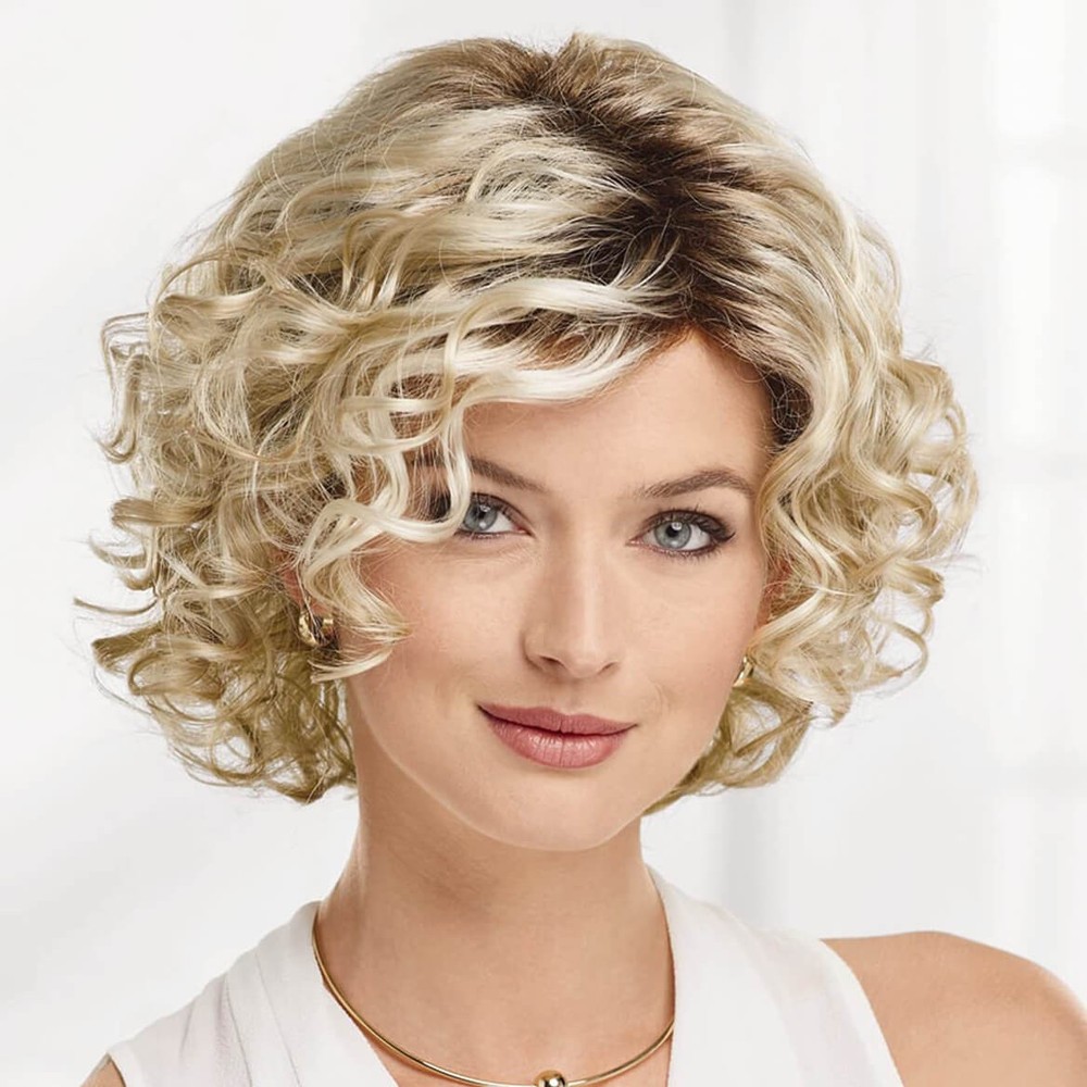 Paula Young Jenna Wig Sassy Bob Wig with Soft Spirals and Enviable Volume/Multi-