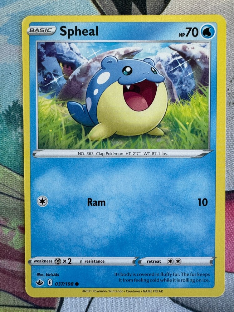 Spheal Non-Holo English Pokemon TCG Card BKJ788 for Collectors