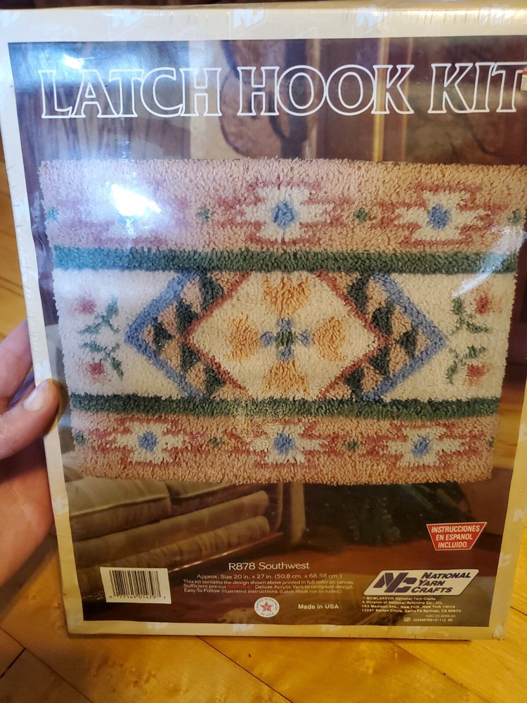 Vintage 1988 National Yarn Crafts Latch Hook Kit R878 SOUTHWEST 20