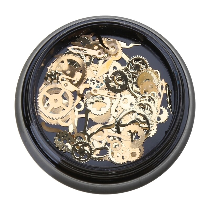 Steampunk Brass Cogs Gears Resin Fillers Charms for Epoxy Crafting