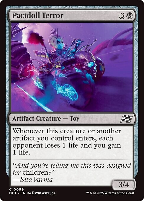 PRESALE-- PACTDOLL TERROR x4 mtg NM-M Aetherdrift 4 Common