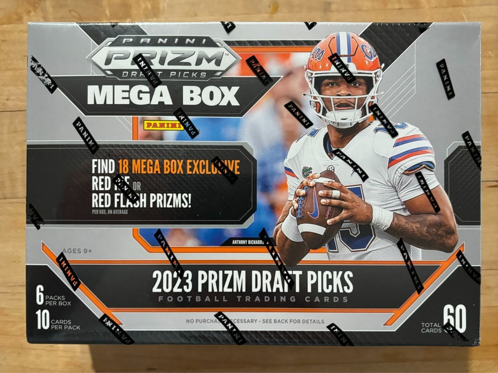 2023 Panini Prizm Draft Picks Football Mega Box Factory Sealed Unopened