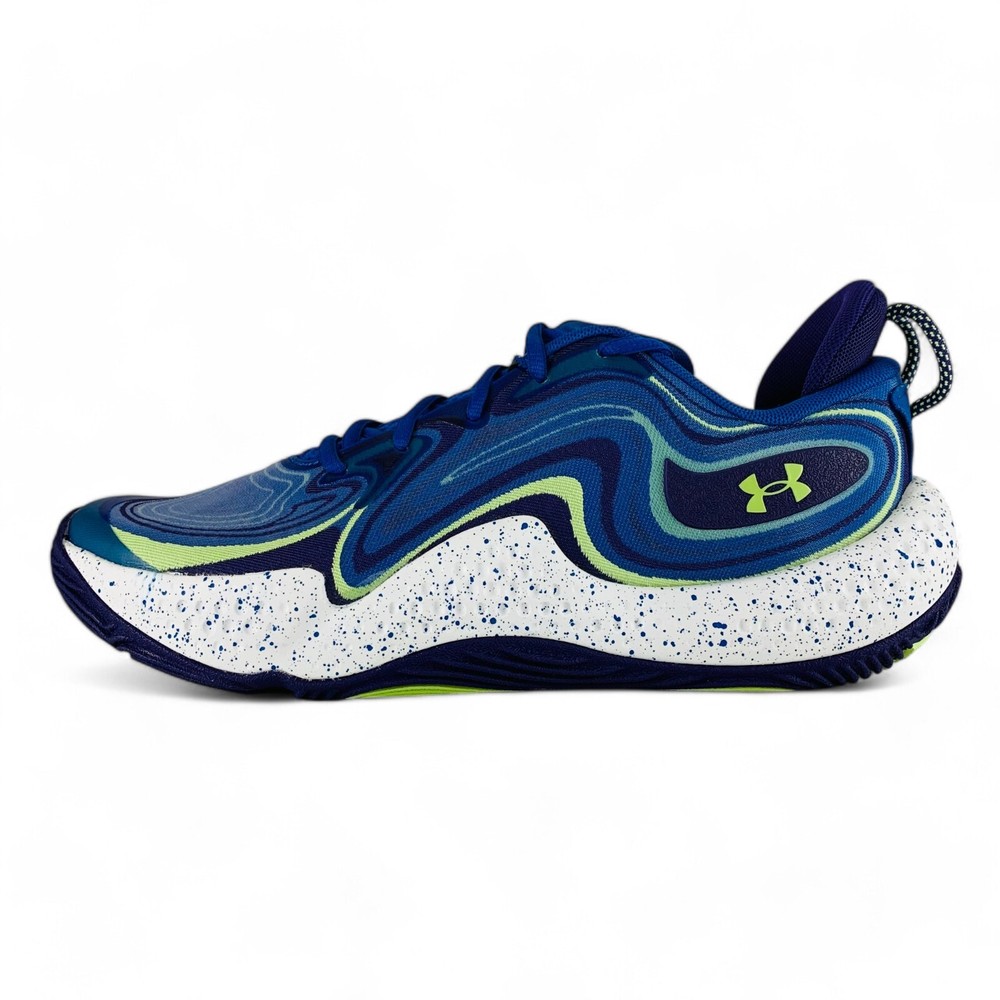 Under Armour Spawn 6 SOS Blue Mens Basketball Sneakers 3028340-400