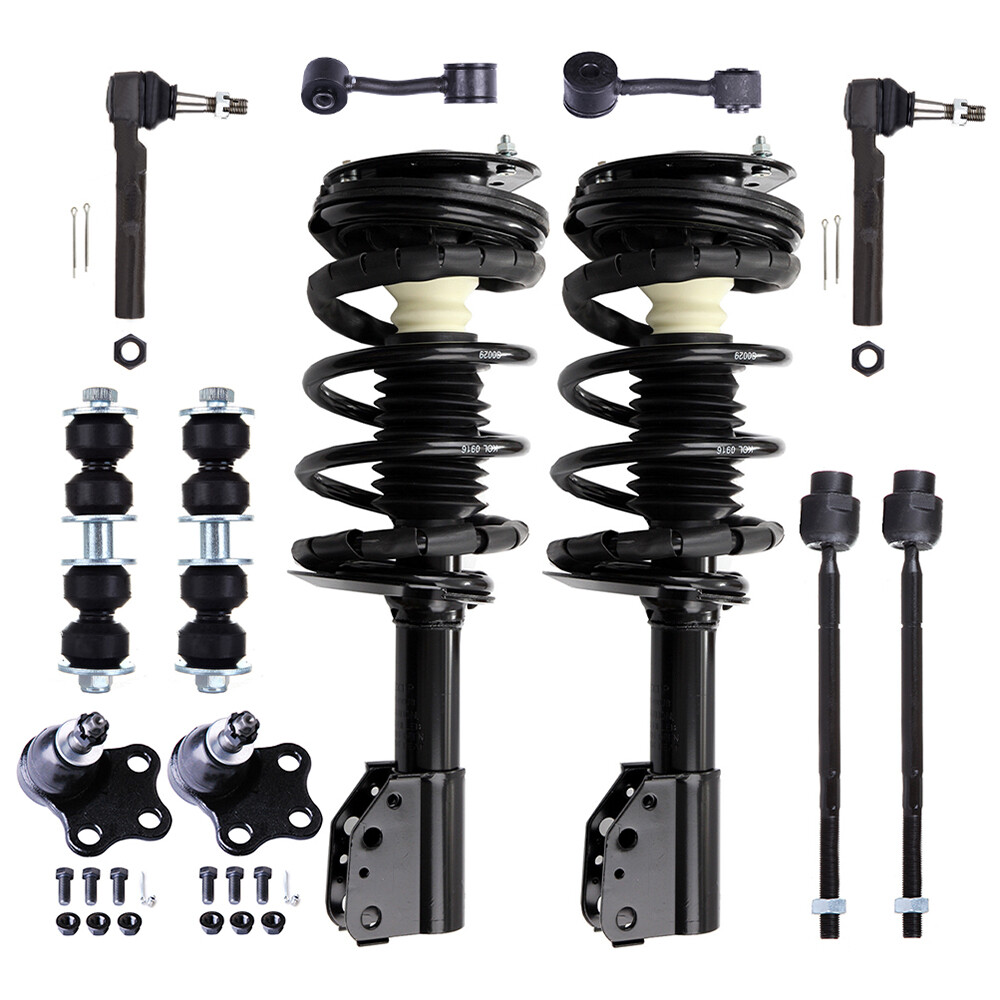 Chevrolet Malibu Alero Grand Am Front Suspension Kit With Struts Tie Rods Sway Bar Links  