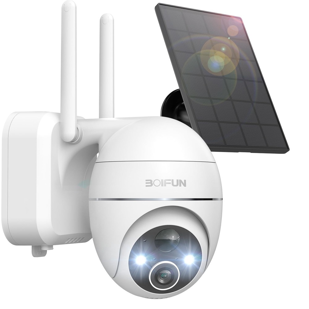 2K Wireless Solar Security Camera Outdoor Battery Powered with WiFi