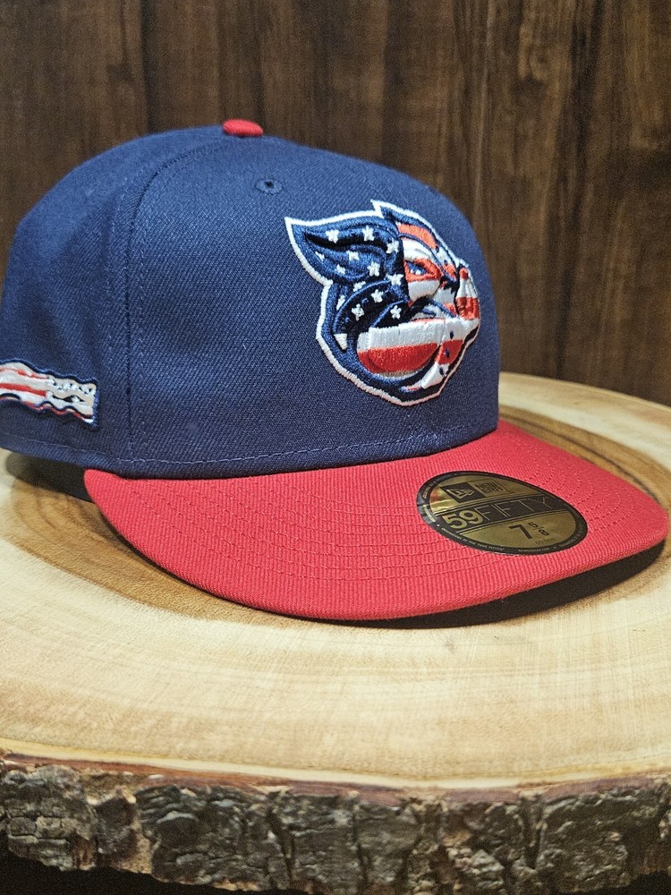 Lehigh Valley Iron Pigs New Era Fitted Hat Cap Size 7 5/8 Minor League Baseball
