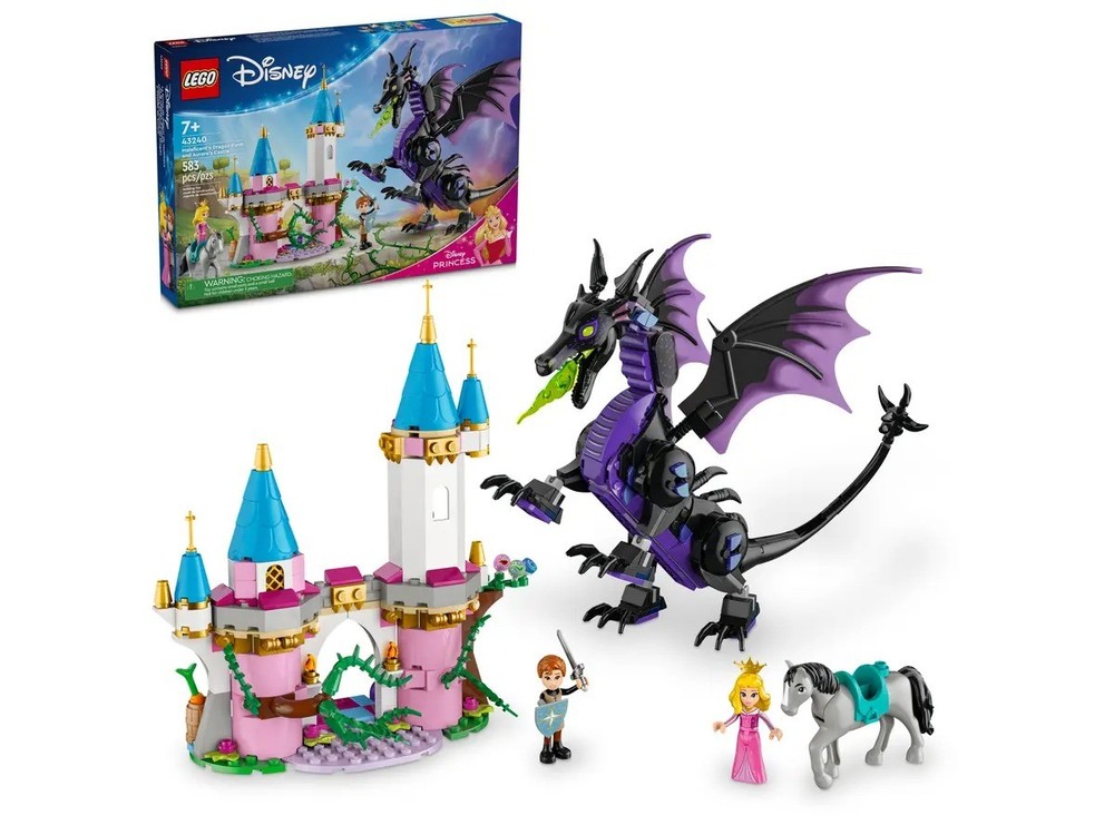 LEGO Disney  Maleficent's Dragon Form (583 Pieces)  Sleeping Beauty 43240 2024