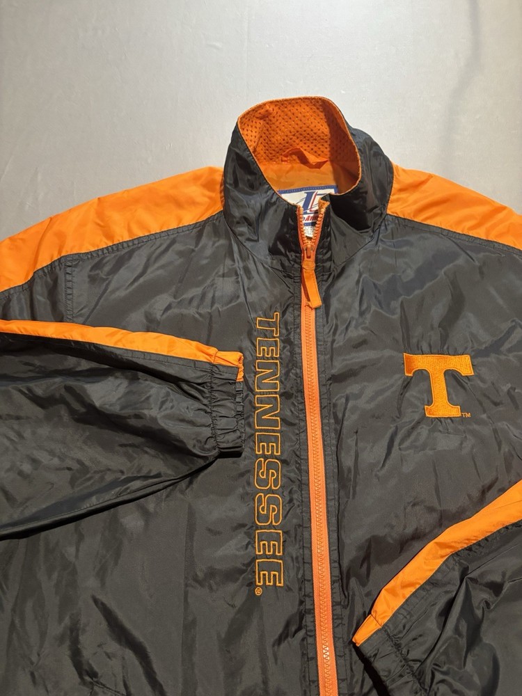 VTG 90s Tennessee Volunteers Jacket Logo Athletic Spellout Windbreaker Size L