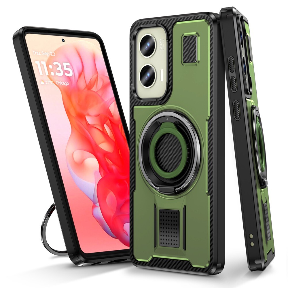 For Motorola G Stylus 5G 2024 G 5G 2024 Mecha Ring Stand Drop Protection Case