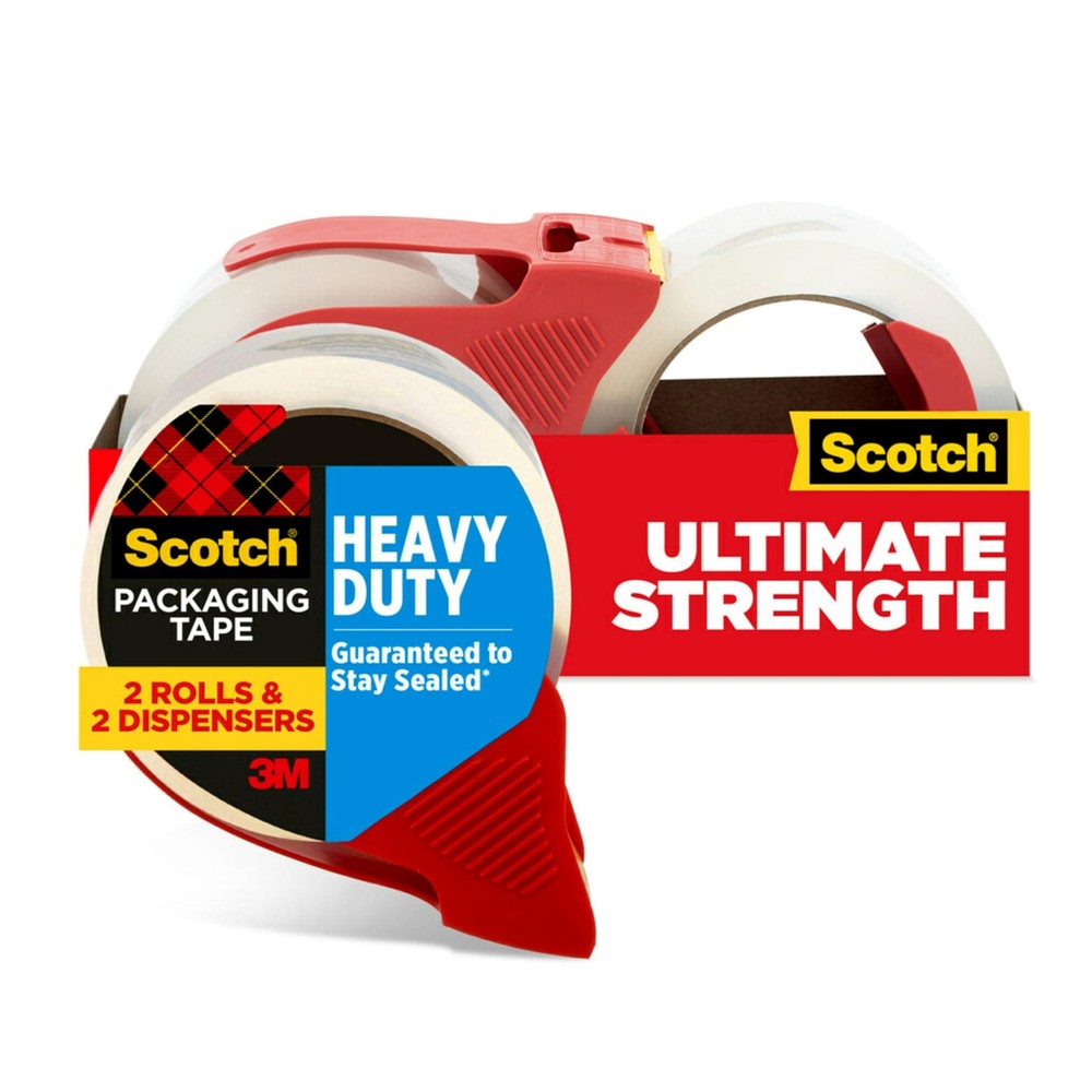 Scotch Heavy Duty Shipping and Moving Packing Tape, Clear, Packing and Moving...
