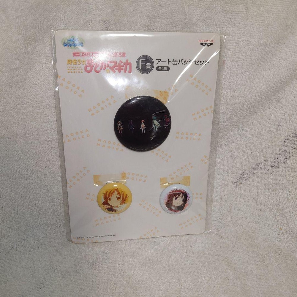 Puella Magi Madoka Magica Art Can Badge Set  Homura & Mami  New