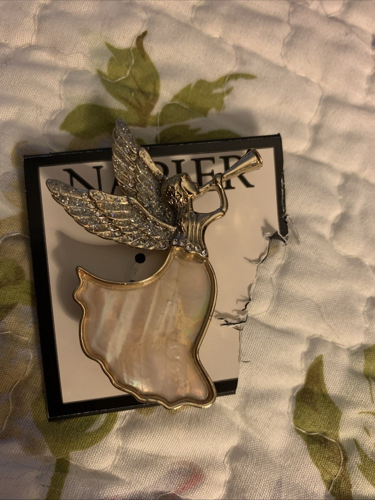 Napier Christmas Angel Pin / Brooch New