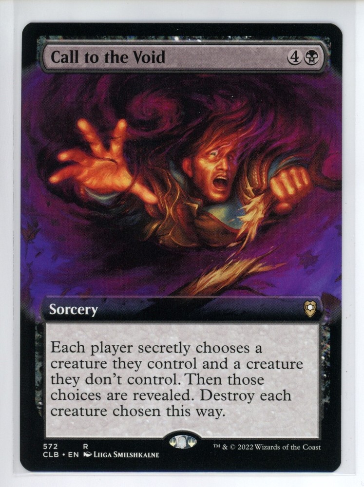 CALL TO THE VOID (EXTENDED ART) Battle for Baldur's Gate #572 CLB(NM+)(MTG)