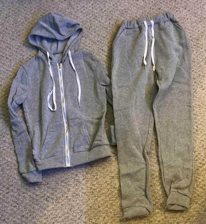 Women’s Tracksuit Set Gray Medium