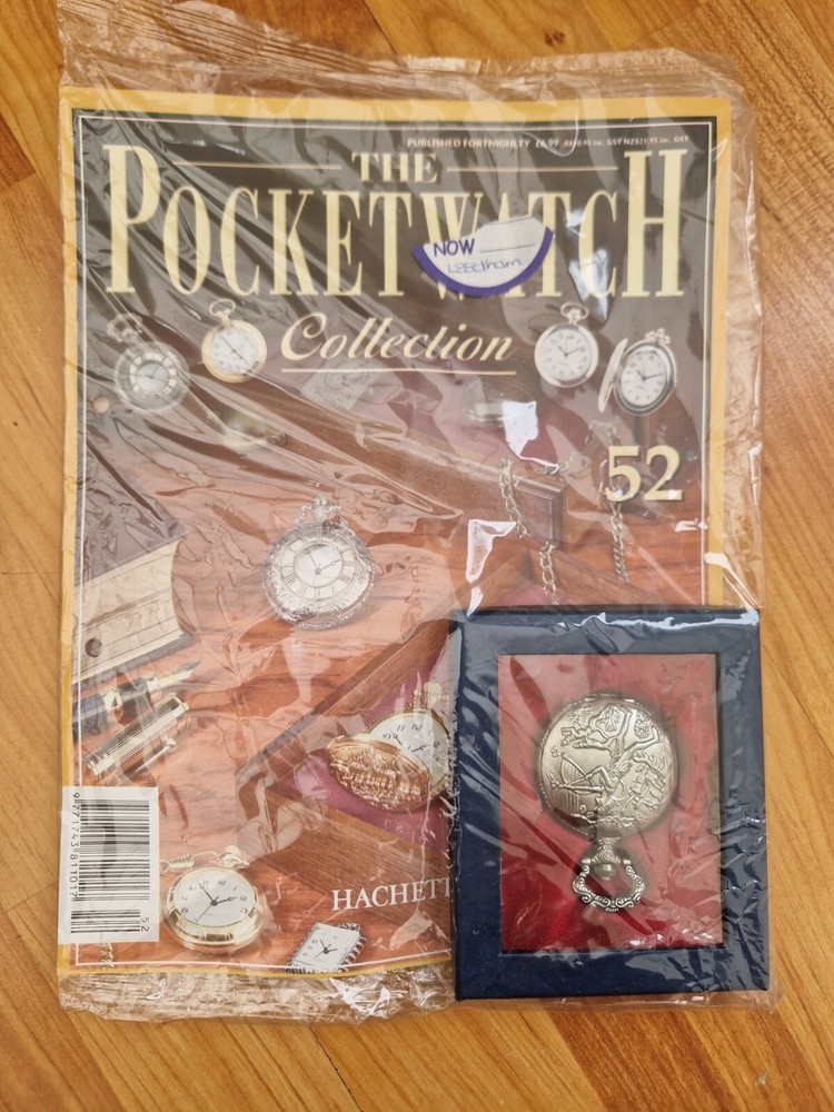 HACHETTE CLASSIC POCKET WATCH COLLECTION - HUNTRESS 1780S STYLE WATCH #52 + MAG