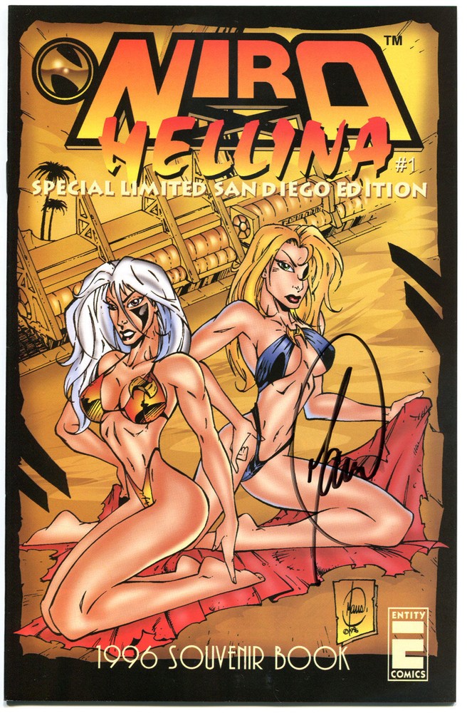 NIRA X CYBER ANGEL #1, Nira/ Hellina Special, NM, Signed, SDCC Limited