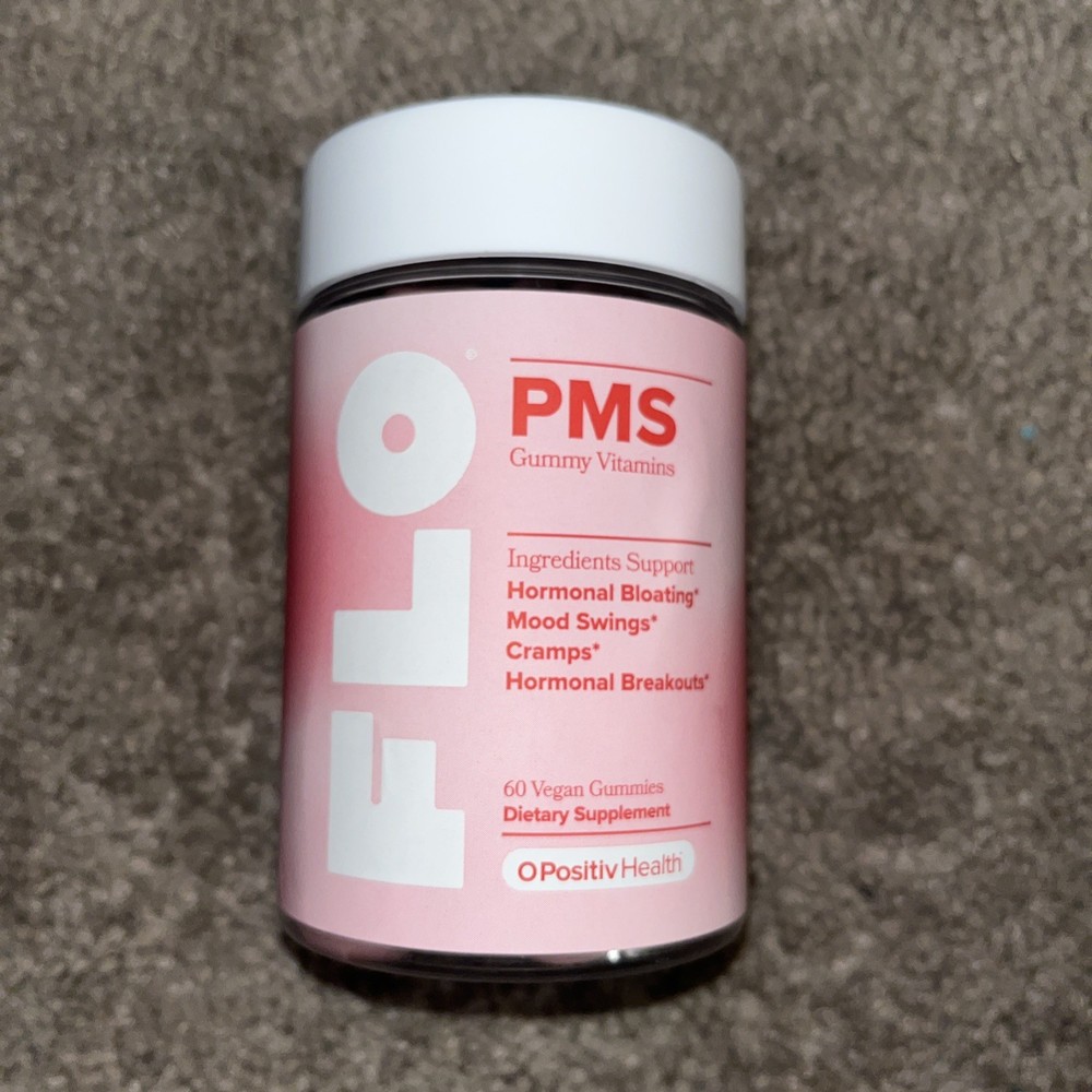 Flo PMS Relief Gummy Vitamins - 60 Gummies for Hormone Balance  