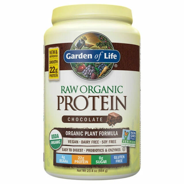 Garden of Life 650g Raw Organic Protein Chocolate Powder - 20 Servings