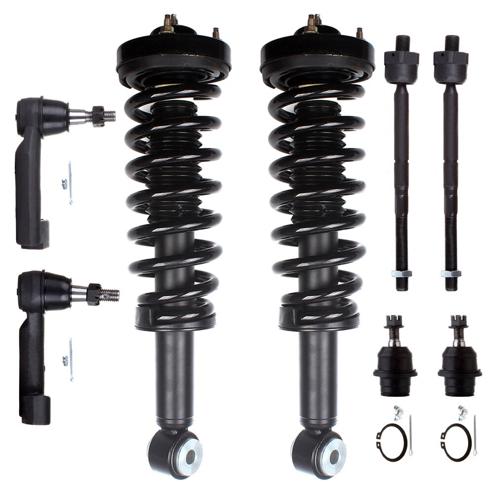 2009-2013 Ford F-150 2WD Front Strut Spring Ball Joints Tie Rod Kit