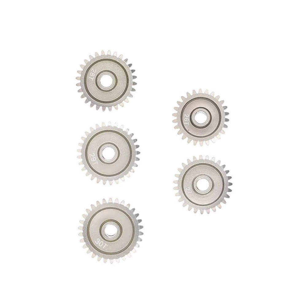 5Pcs 26T-30T Aluminum Pinion Gear for 1/10 RC Cars Brushed or Brushless Motors