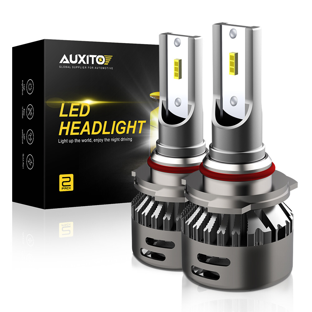 AUXITO LED HEADLIGHT BULBS 48000LUMENS KIT 9012 HIGH LOW BEAM SUPER BRIGHT WHITE
