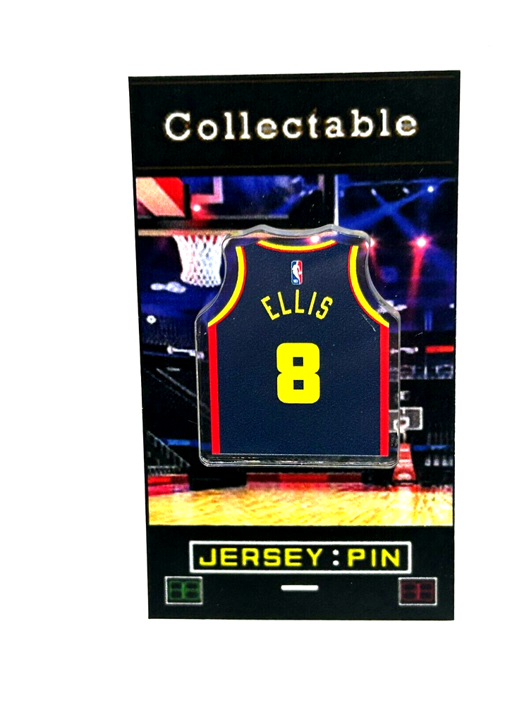 Golden State Warriors Monta Ellis vintage jersey lapel pin free shipping