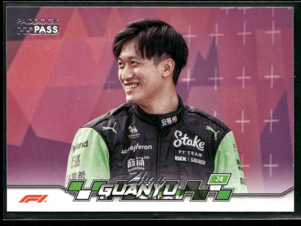 2024 Topps Paddock Pass Formula 1 #14 Zhou Guanyu Stake F1 Team Kick Sauber